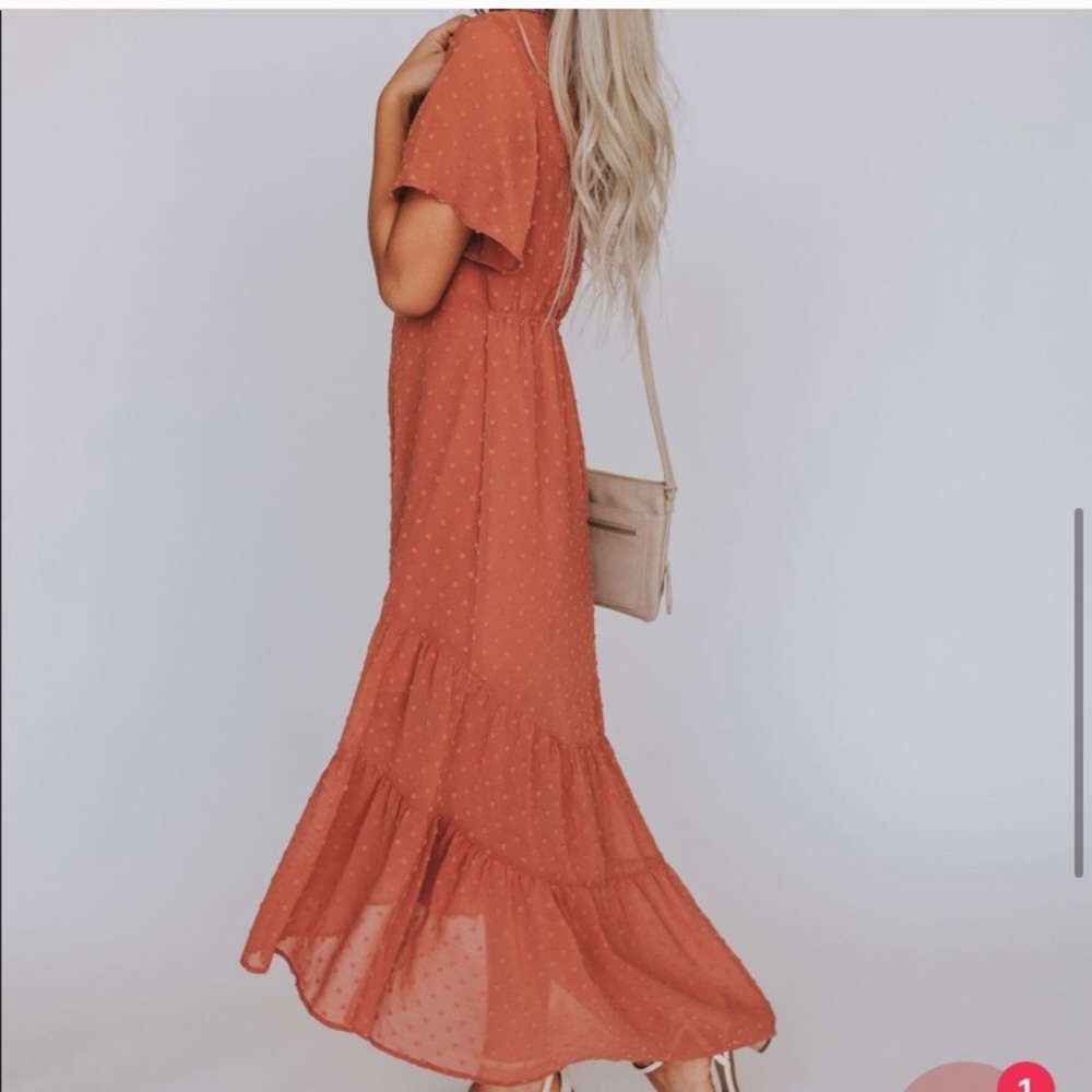 🍂🍁Flutter Sleeve Midi Dress🍂🍁